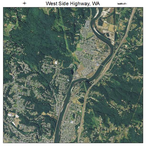 West Side Highway, WA air photo map