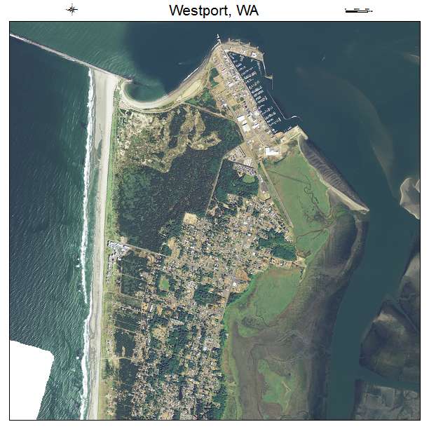 Westport, WA air photo map