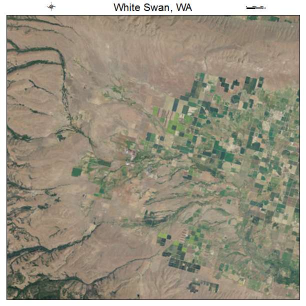 White Swan, WA air photo map