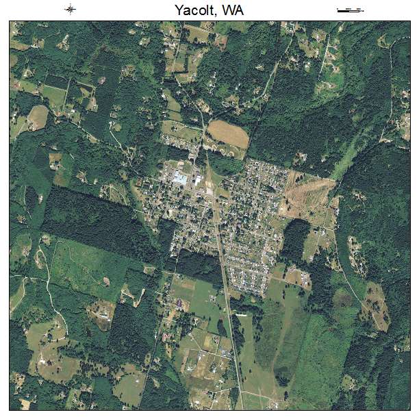 Yacolt, WA air photo map