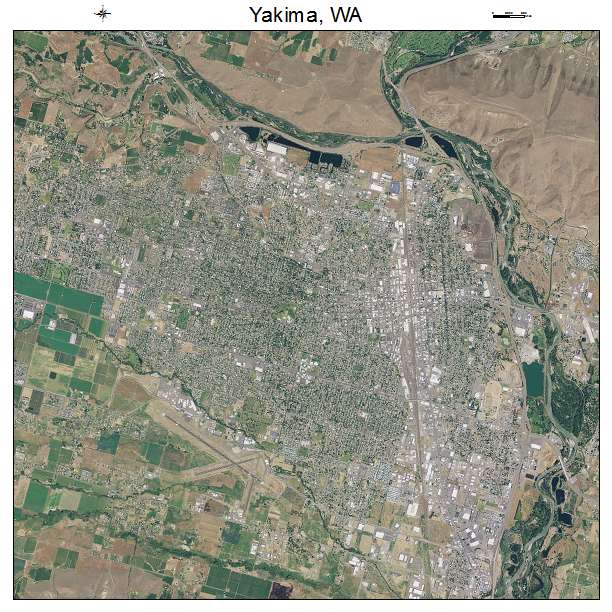 Yakima, WA air photo map