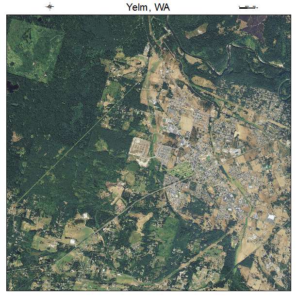 Yelm, WA air photo map