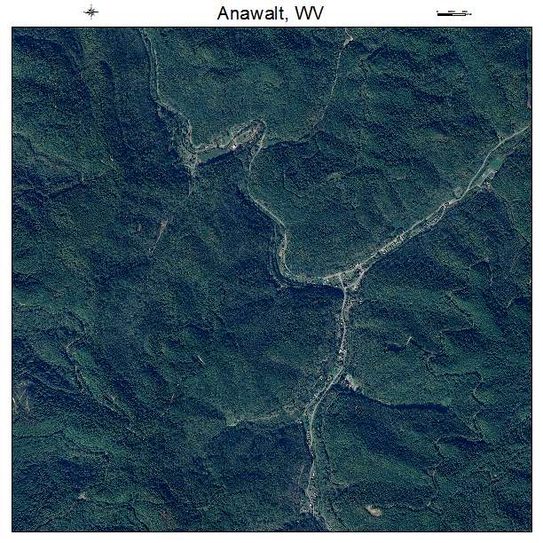Anawalt, WV air photo map