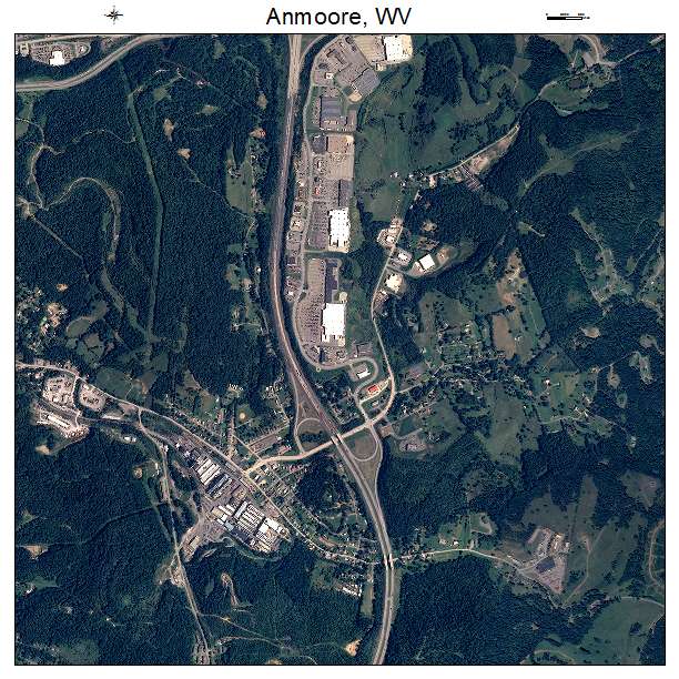 Anmoore, WV air photo map