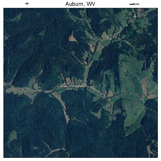 Auburn, WV air photo map