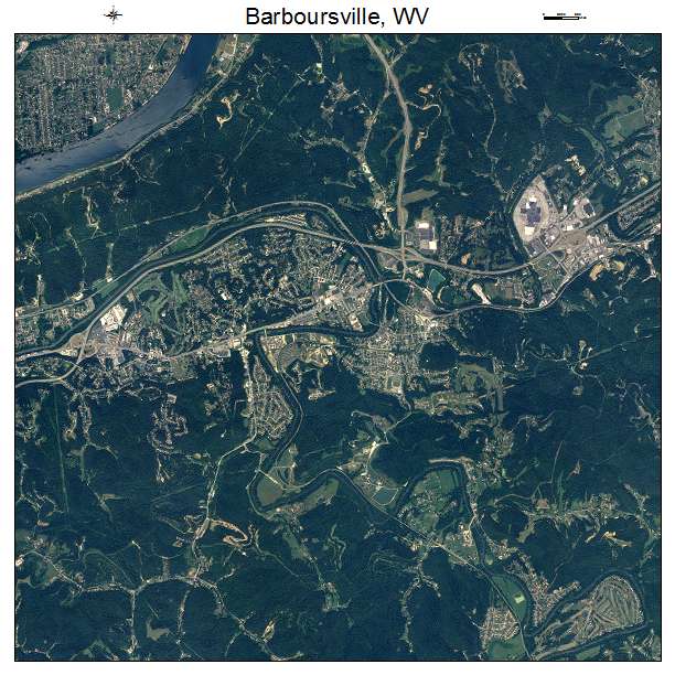 Barboursville, WV air photo map