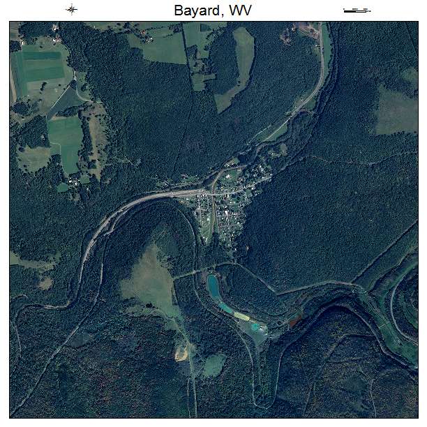 Bayard, WV air photo map