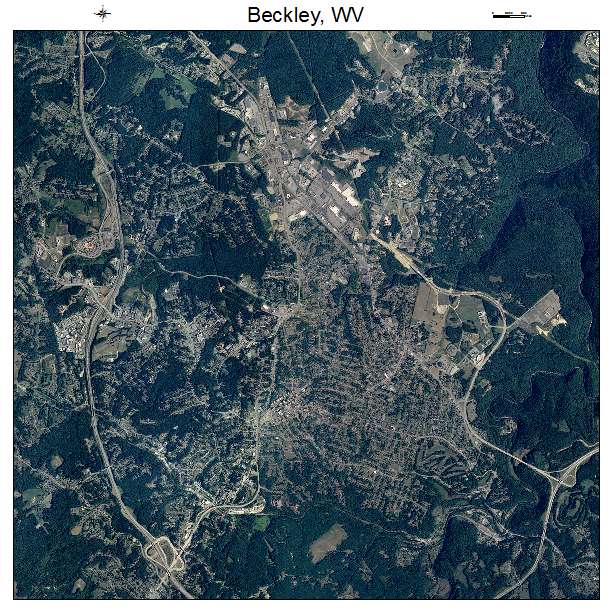 Beckley, WV air photo map