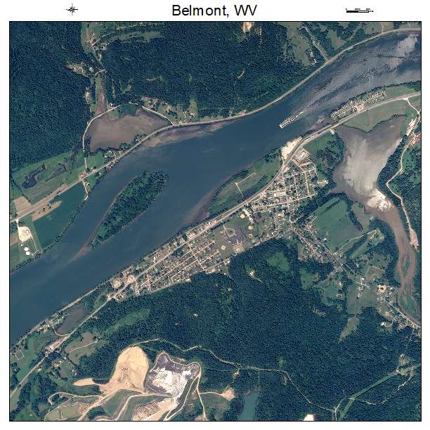 Belmont, WV air photo map