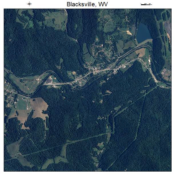 Blacksville, WV air photo map