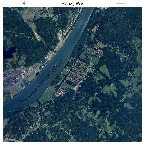 Boaz, WV air photo map