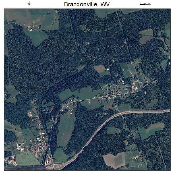 Brandonville, WV air photo map