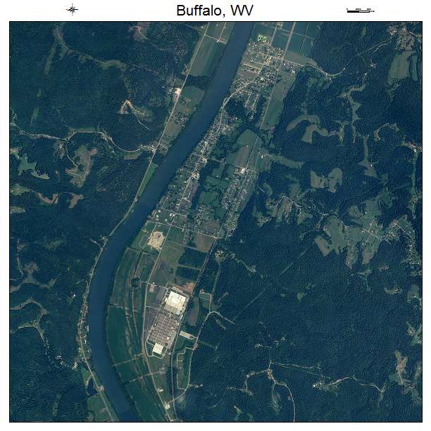 Buffalo, WV air photo map