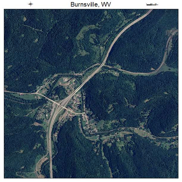 Burnsville, WV air photo map