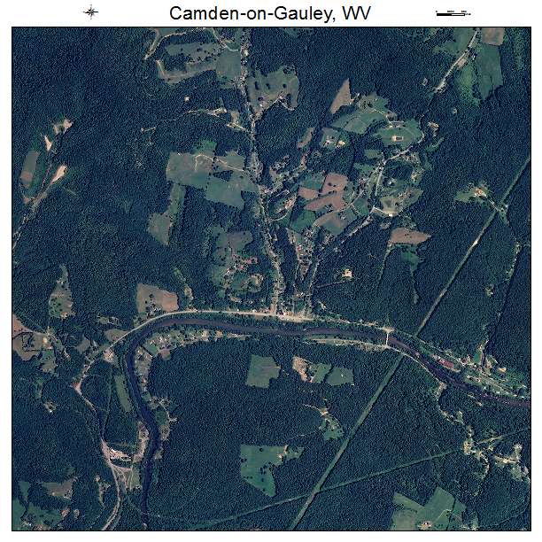 Camden on Gauley, WV air photo map