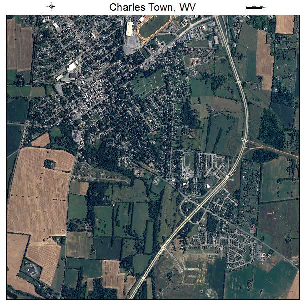 Charles Town, WV air photo map