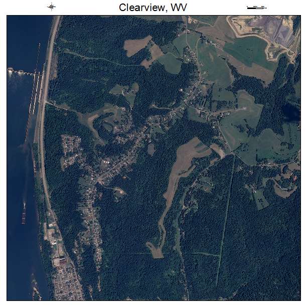 Clearview, WV air photo map