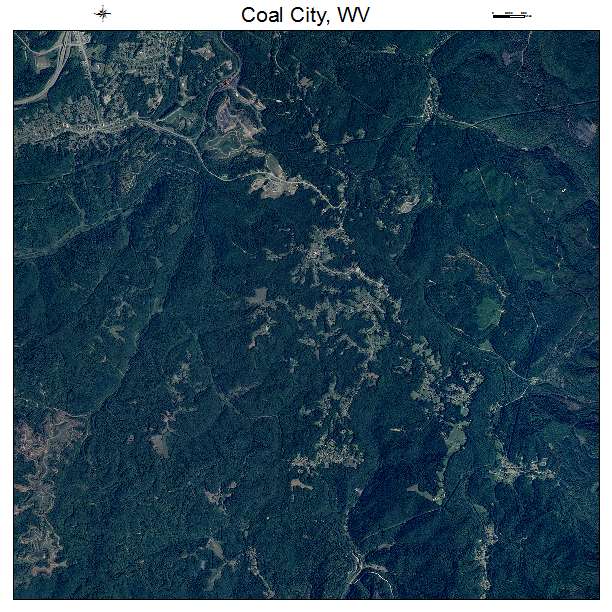 Coal City, WV air photo map