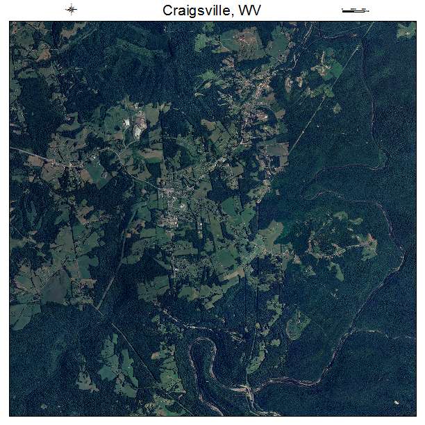 Craigsville, WV air photo map