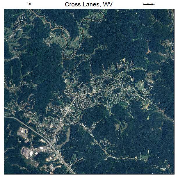 Cross Lanes, WV air photo map