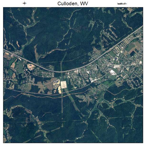 Culloden, WV air photo map