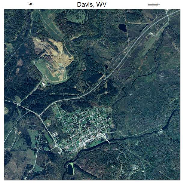 Davis, WV air photo map