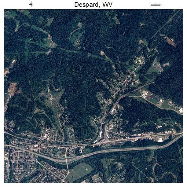 Despard, WV air photo map
