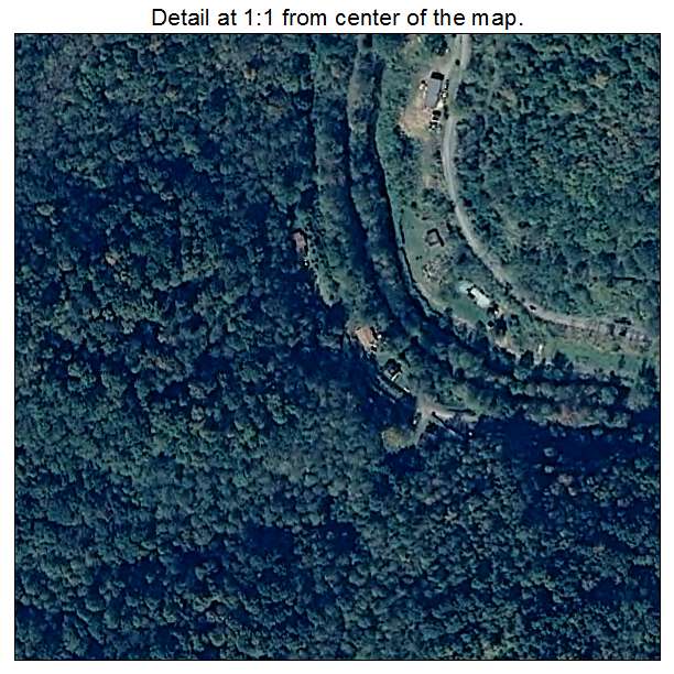 Anawalt, West Virginia aerial imagery detail