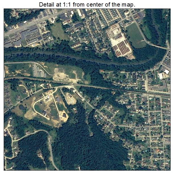 Barboursville, West Virginia aerial imagery detail
