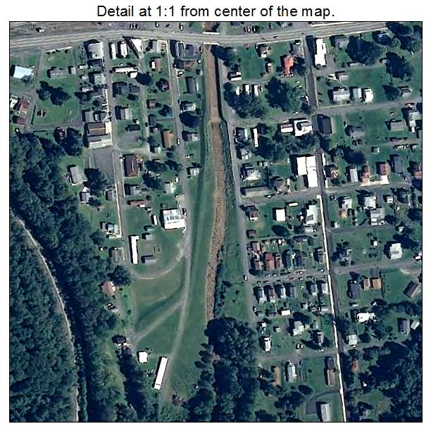 Bayard, West Virginia aerial imagery detail