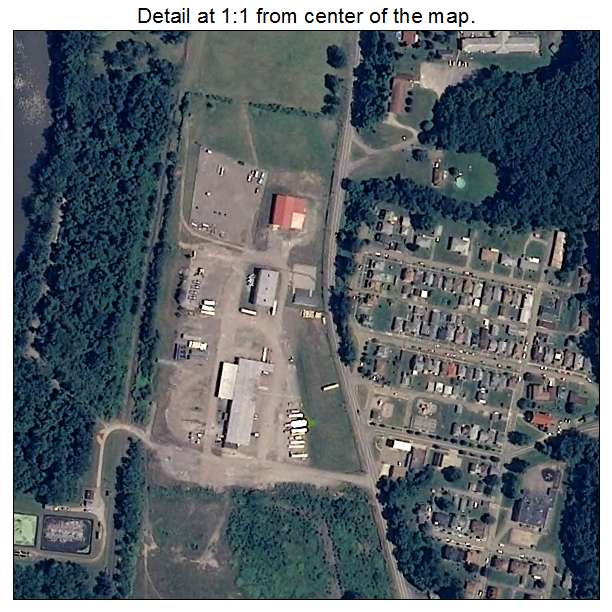 Beech Bottom, West Virginia aerial imagery detail