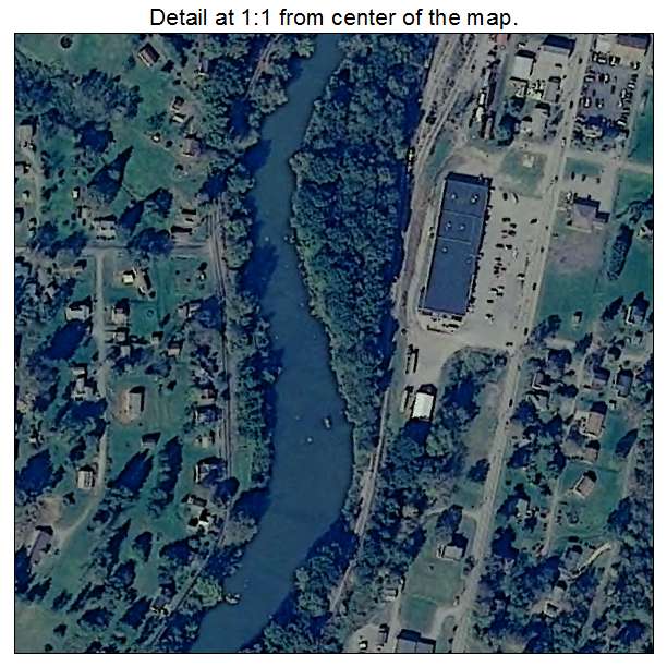 Belington, West Virginia aerial imagery detail