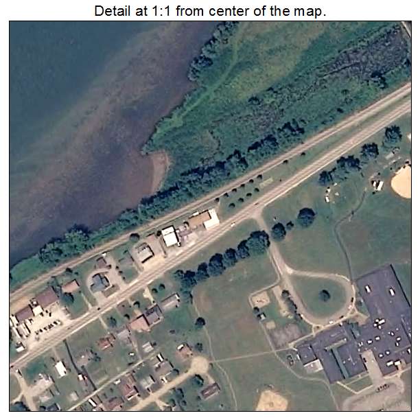 Belmont, West Virginia aerial imagery detail