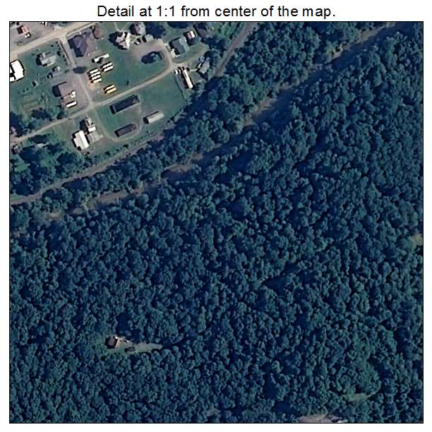 Blacksville, West Virginia aerial imagery detail