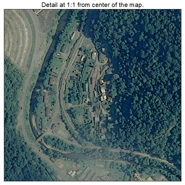 Bradshaw, West Virginia aerial imagery detail
