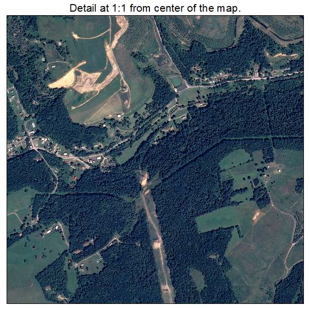 Cassville, West Virginia aerial imagery detail