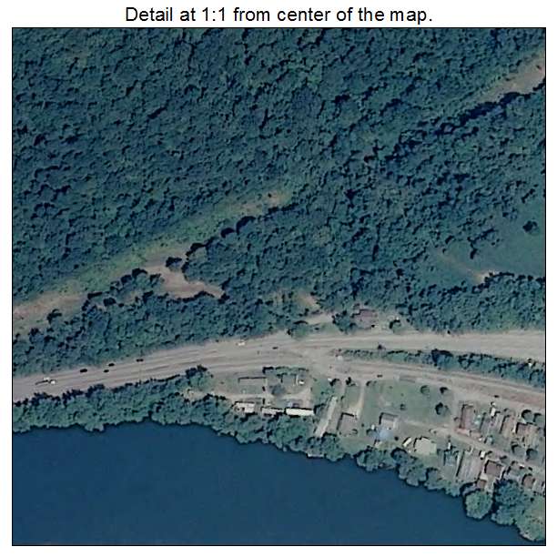 Cedar Grove, West Virginia aerial imagery detail