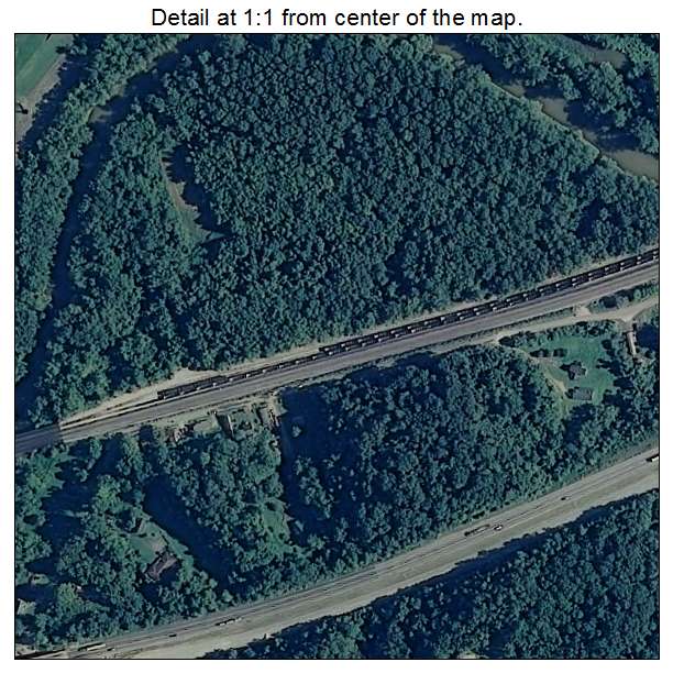 Ceredo, West Virginia aerial imagery detail