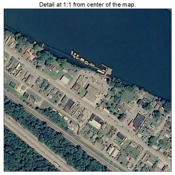 Chesapeake, West Virginia aerial imagery detail