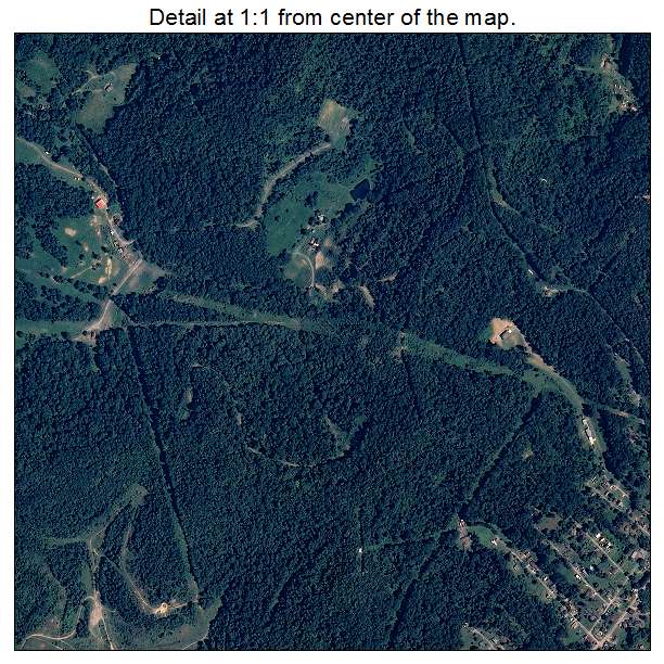 Clarksburg, West Virginia aerial imagery detail