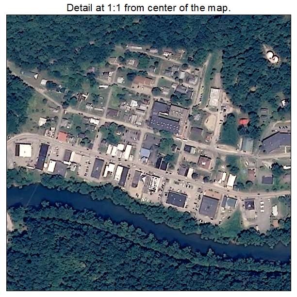 Clay, West Virginia aerial imagery detail