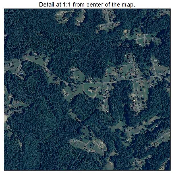 Coal City, West Virginia aerial imagery detail