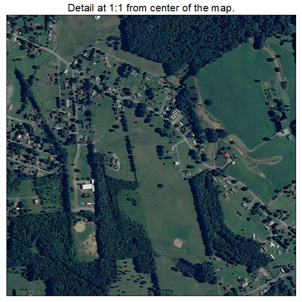 Craigsville, West Virginia aerial imagery detail