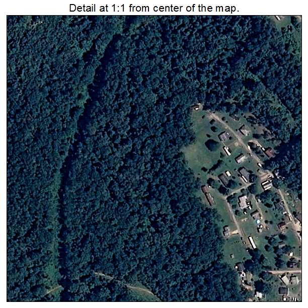 Despard, West Virginia aerial imagery detail