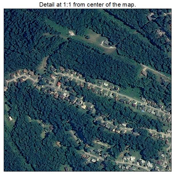 Dunbar, West Virginia aerial imagery detail