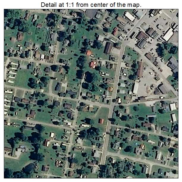 Elizabeth, West Virginia aerial imagery detail