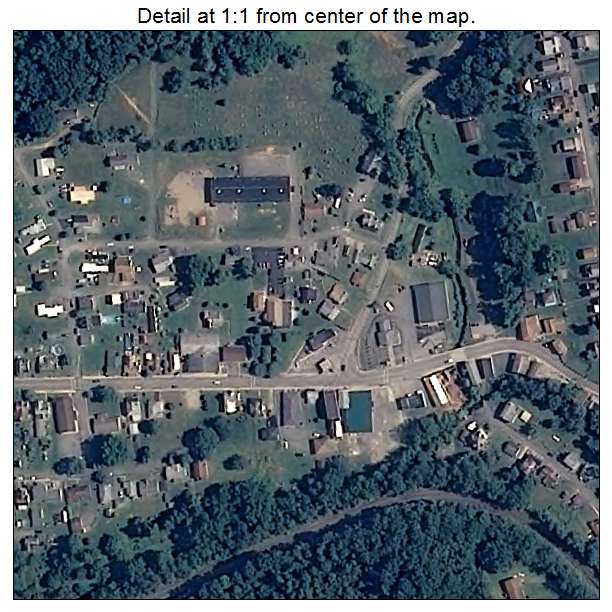 Fairview, West Virginia aerial imagery detail