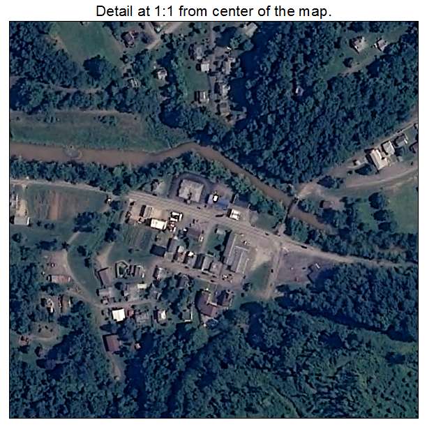 Farmington, West Virginia aerial imagery detail