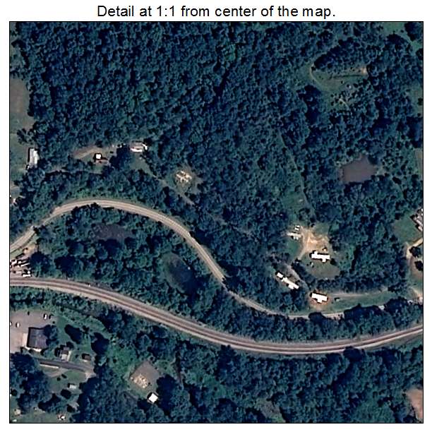 Flemington, West Virginia aerial imagery detail