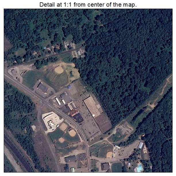 Follansbee, West Virginia aerial imagery detail